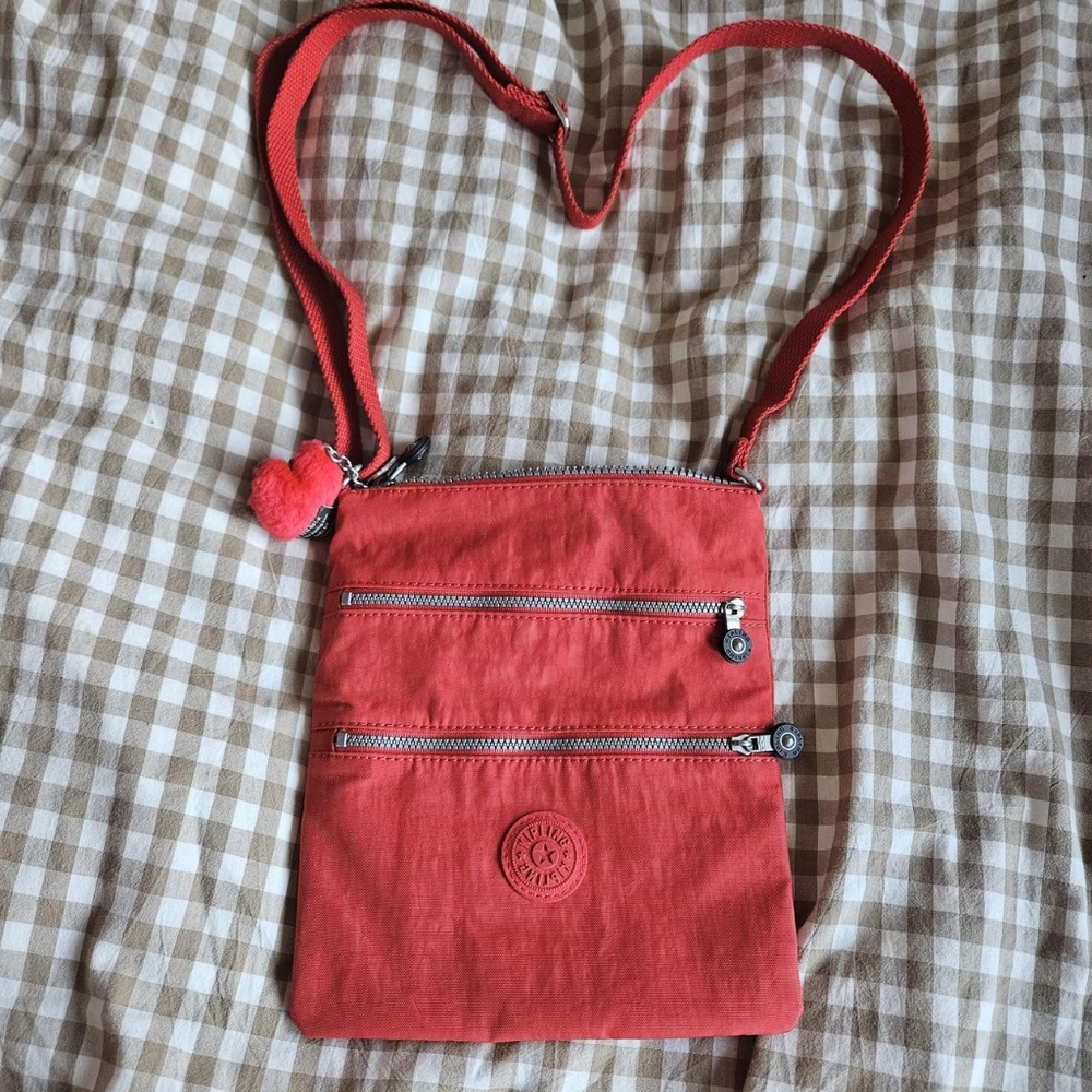 Red Nylon Crossbody Bag by Kipling